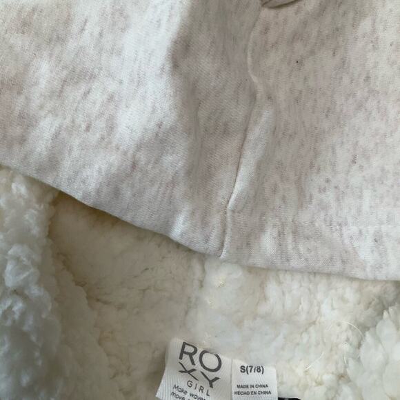 Roxy Girl’s Hoodie Sweatshirt Beige Size Small NWT - Picture 7 of 10